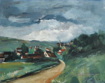 VALMONDOIS Maurice de Vlaminck planifie des scènes de paysage Peinture à l'huile